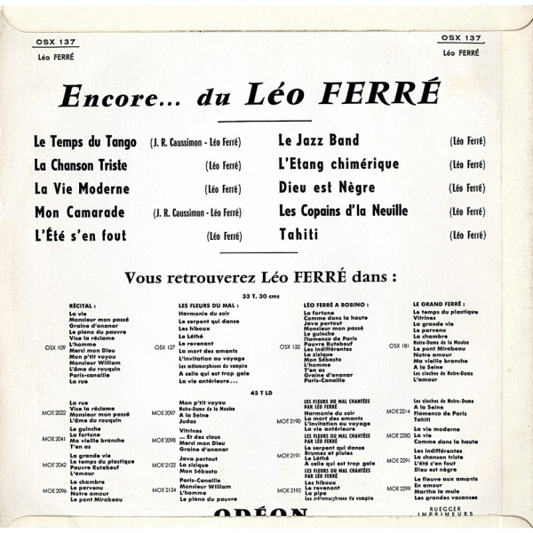 Encore... du Léo Ferré