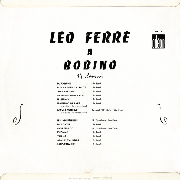 Léo Ferré à Bobino